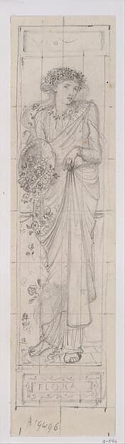 Design for the Figure of "Flora", by Sir Edward Burne-Jones