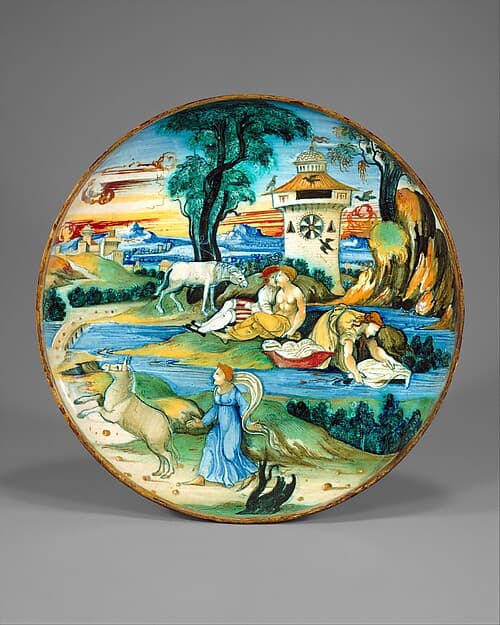Dish (coppa), by workshop of Guido Durantino