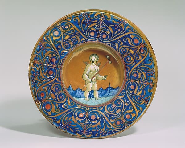 Dish (tondino), by Italian