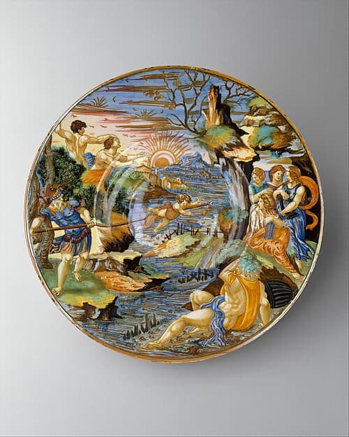Plate (tagliere), by Francesco Xanto Avelli da Rovigo