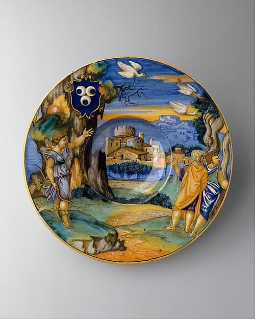 Plate (tondino), by Francesco Xanto Avelli da Rovigo