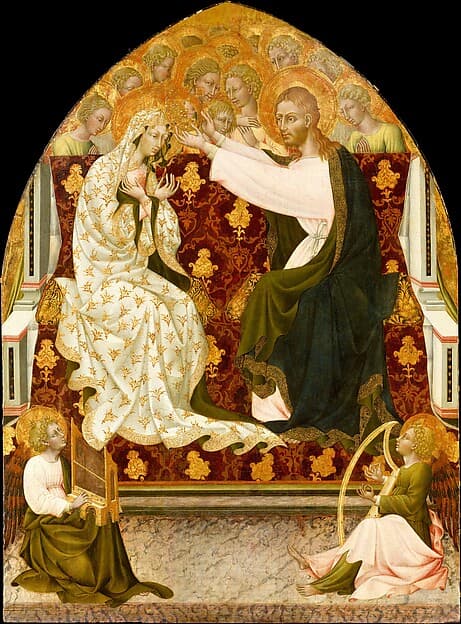 Coronation of the Virgin, by Giovanni di Paolo (Giovanni di Paolo di Grazia)