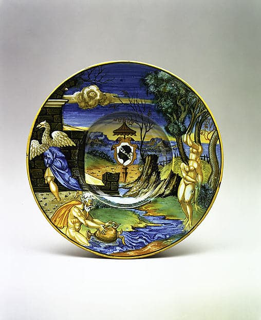 Armorial dish: The story of Phaeton, by Francesco Xanto Avelli da Rovigo