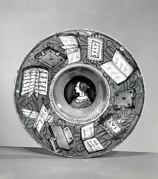 Plate (tondino), by Maestro Giorgio Andreoli