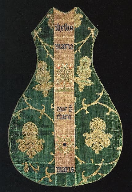 Chasuble Front with an Orphrey Band