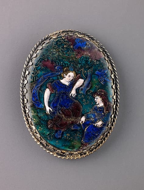 Watchcase cover: Pomona and Vertumnus, by Suzanne de Court
