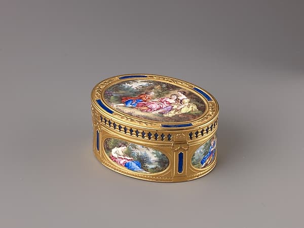 Snuffbox with Pastoral Scenes, by Jean Marie Tiron (called Tiron de Nanteuil)