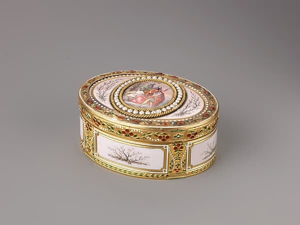Snuffbox with An Allegory of Geography, by Joseph Etienne Blerzy