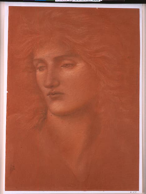 Study of a Female Head, by Sir Edward Burne-Jones